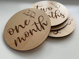 Wooden Monthly Milestones