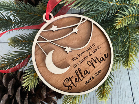 I love you to the moon - Ornament